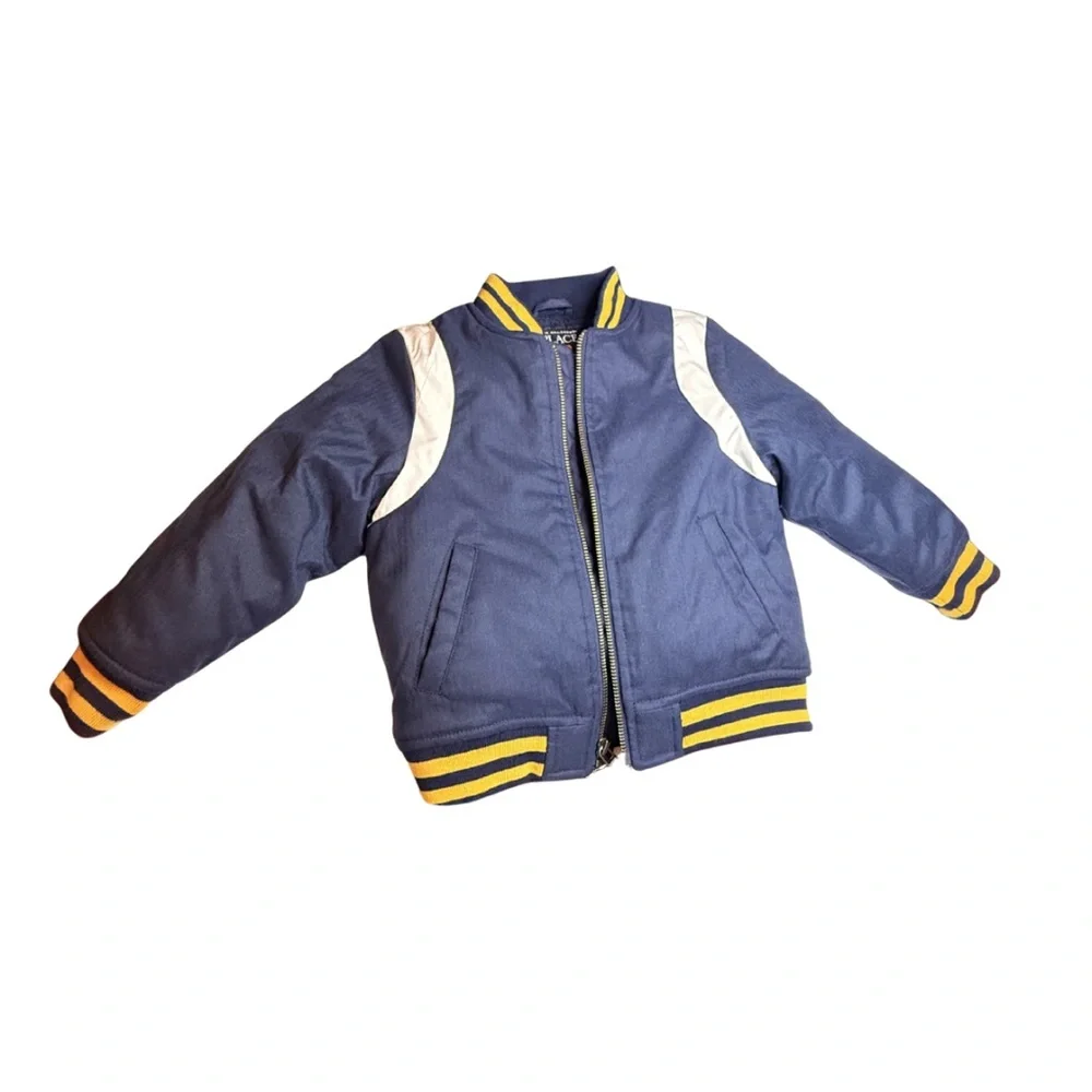 Toddler Boys 3T Varsity Jacket | Sherpa Lined | Water Resistant - Picture 2 of 7